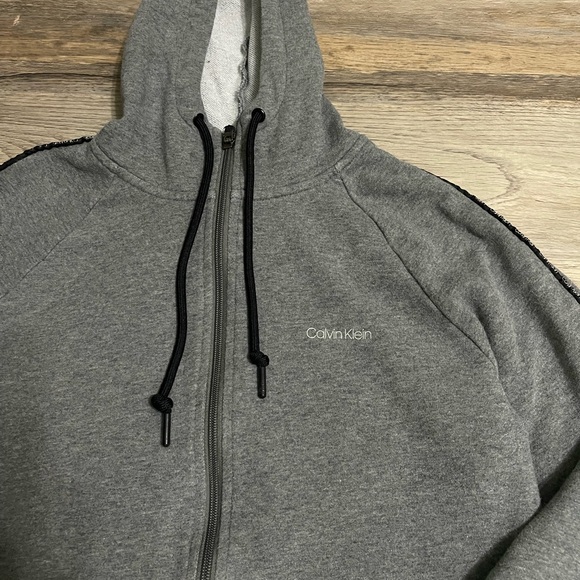 Calvin Klein Gray Hoodie Jacket - Picture 2 of 6